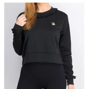 NWT Puma X Charlotte Olympia Cropped Ruffle Crewneck Sweatshirt Size Small
